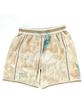 Nike DNA+ Dri-FIT Shorts Men L Floral Tan Hemp Teal DV0015-200 Streetwear